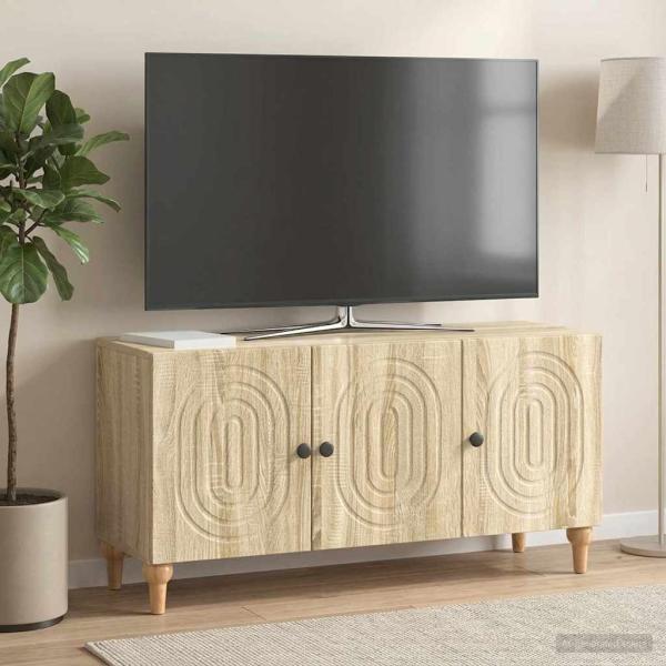 ARDEBO.de - TV-Schränk 99 x 34,5 x 50 cm Sonoma-Eiche Holzwerkstoff