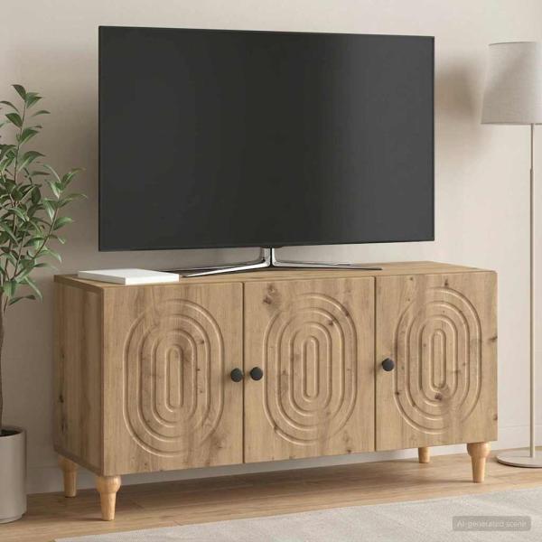 ARDEBO.de - TV-Schränk 99 x 34,5 x 50 cm Artisan-Eiche Holzwerkstoff