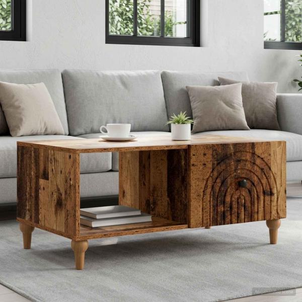 ARDEBO.de - Couchtisch Altholz 90 x 50 x 40 cm Holzwerkstoff