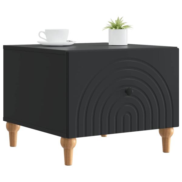 Couchtisch mit Schubladen Schwarz 49 x 50 x 40 cm Holzwerkstoff