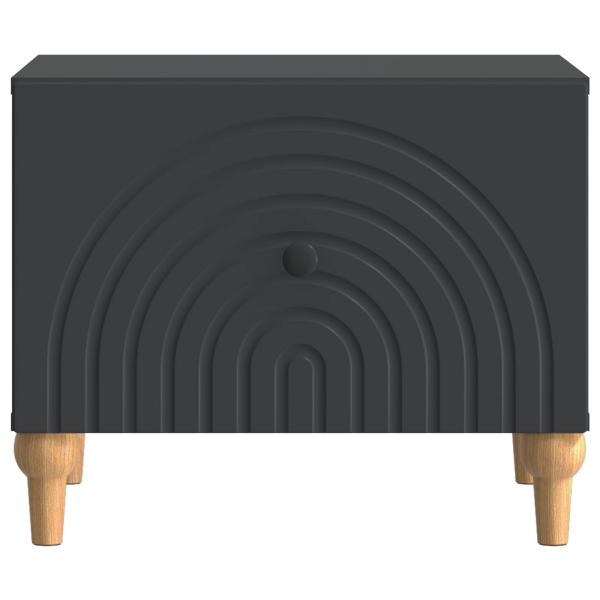 Couchtisch mit Schubladen Schwarz 49 x 50 x 40 cm Holzwerkstoff