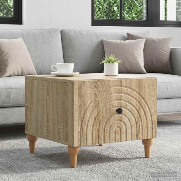 ARDEBO.de - Couchtisch Sonoma-Eiche 49 x 50 x 40 cm Holzwerkstoff