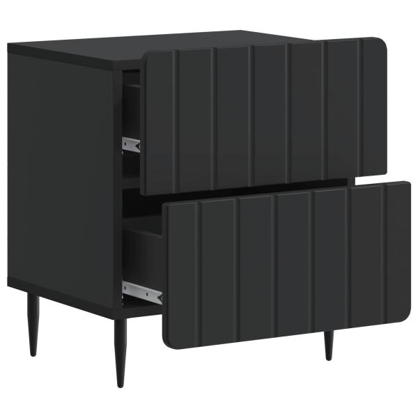 Nachttisch Schwarz 43 x 34,5 x 49,5 cm Holzwerkstoff