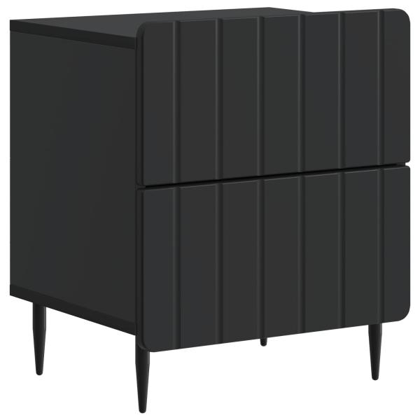 Nachttisch 2 Stk. Schwarz 43 x 34,5 x 49,5 cm Holzwerkstoff