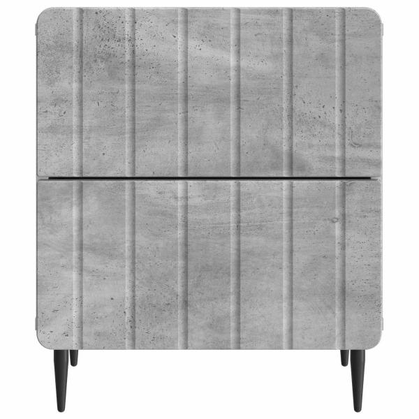 Nachttisch Betongrau 43 x 34,5 x 49,5 cm Holzwerkstoff