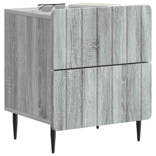 Nachttisch Sonoma-Grau 43 x 34,5 x 49,5 cm Holzwerkstoff