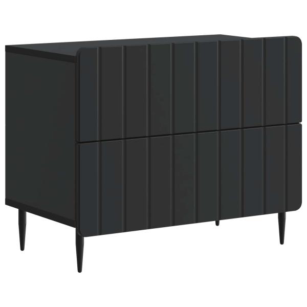 Nachttisch Schwarz 62 x 34,5 x 49,5 cm Holzwerkstoff