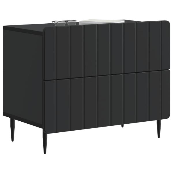 Nachttisch Schwarz 62 x 34,5 x 49,5 cm Holzwerkstoff
