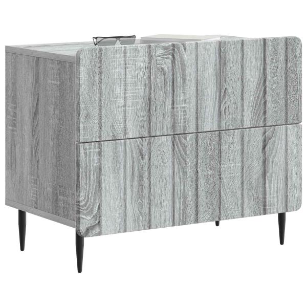 Nachttisch Sonoma-Grau 62 x 34,5 x 49,5 cm Holzwerkstoff