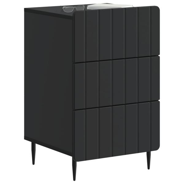 Nachttisch mit Schubladen Schwarz 43 x 41 x 68 cm Holzwerkstoff