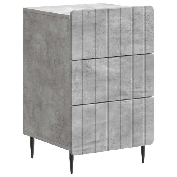 Nachttisch Betongrau 43 x 41 x 68 cm Holzwerkstoff