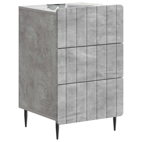 Nachttisch Betongrau 43 x 41 x 68 cm Holzwerkstoff