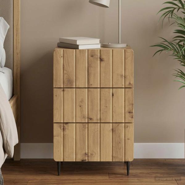 ARDEBO.de - Nachttisch Artisan-Eiche 43 x 41 x 68 cm Holzwerkstoff