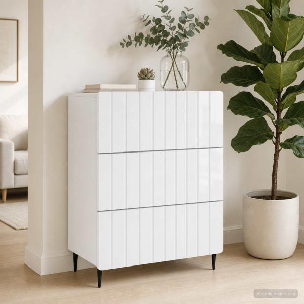 Schubladenschrank 66 x 34,5 x 92 cm Holzwerkstoff