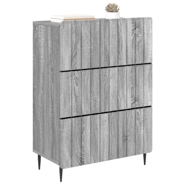 Schubladenschrank 66 x 34,5 x 92 cm Holzwerkstoff Sonoma-Grau