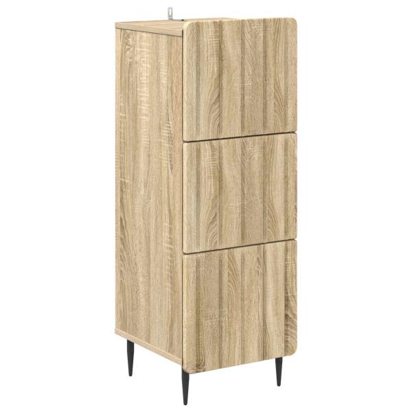 Schubladenschrank 33 x 34,5 x 92 cm Holzwerkstoff Sonoma-Eiche