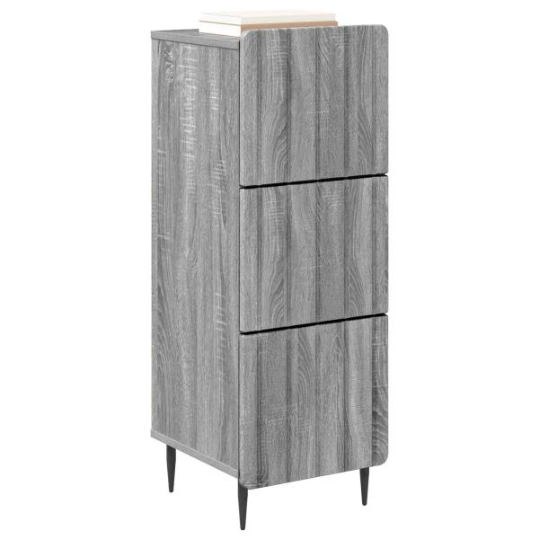 Schubladenschrank 33 x 34,5 x 92 cm Holzwerkstoff Sonoma-Grau