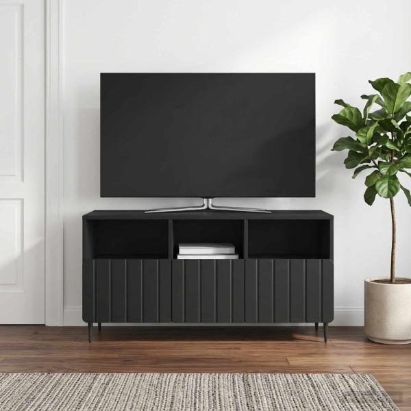 ARDEBO.de - TV-Schränk Schwarz 102 x 34,5 x 50 cm Holzwerkstoff