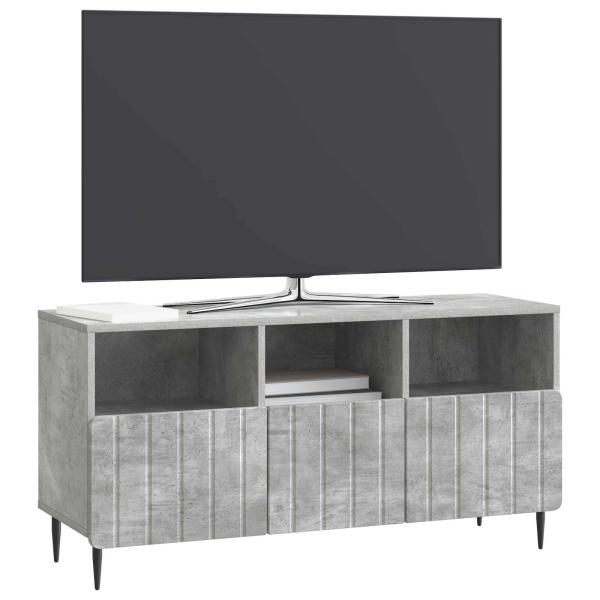 TV-Schränk Betongrau 102 x 34,5 x 50 cm Holzwerkstoff