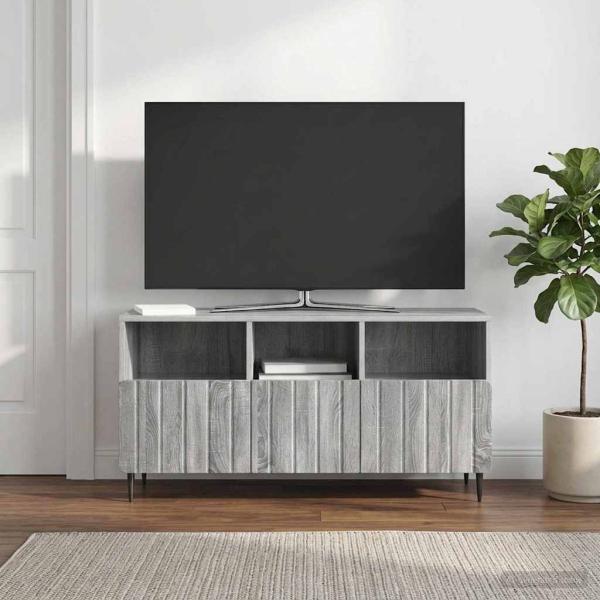 ARDEBO.de - TV-Schränk Graues Sonoma 102 x 34,5 x 50 cm Holzwerkstoff