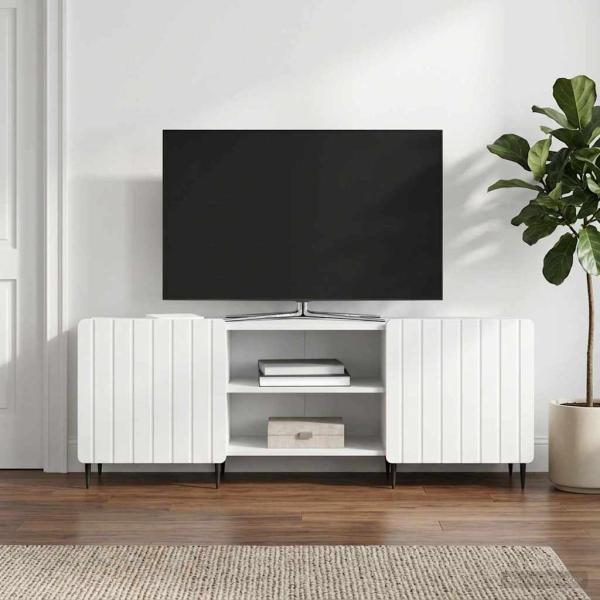 ARDEBO.de - TV-Schränk Weiß 150 x 31 x 52 cm Holzwerkstoff