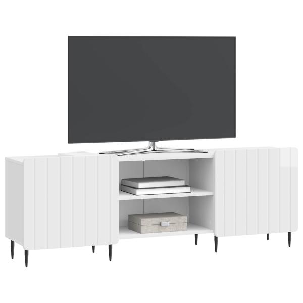 TV-Schränk Hochglanz Weiß 150 x 31 x 52 cm Holzwerkstoff