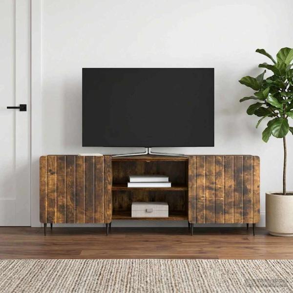 ARDEBO.de - TV-Schränk Geräucherte Eiche 150 x 31 x 52 cm Holzwerkstoff