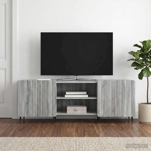 ARDEBO.de - TV-Schränk Graues Sonoma 150 x 31 x 52 cm Holzwerkstoff