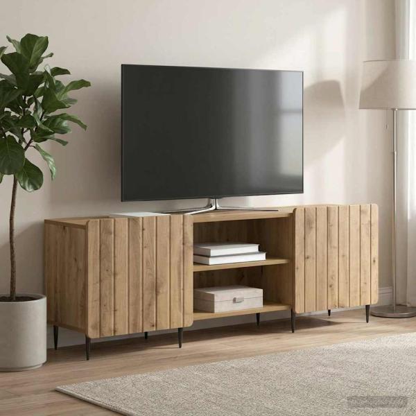 ARDEBO.de - TV-Schränk 150 x 31 x 52 cm Artisan-Eiche Holzwerkstoff