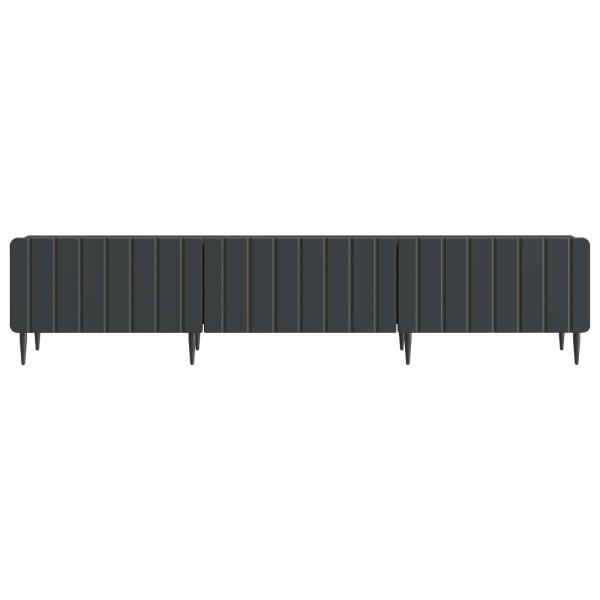 TV-Schränk Schwarz 147 x 34,5 x 32 cm Holzwerkstoff