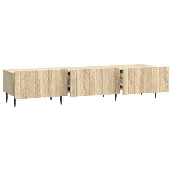 TV-Schränk 147 x 34,5 x 32 cm Sonoma-Eiche Holzwerkstoff