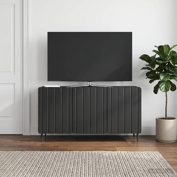 ARDEBO.de - TV-Schränk 99 x 34,5 x 52 cm Schwarz Holzwerkstoff