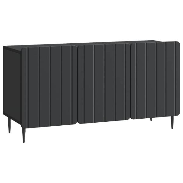 TV-Schränk 99 x 34,5 x 52 cm Schwarz Holzwerkstoff