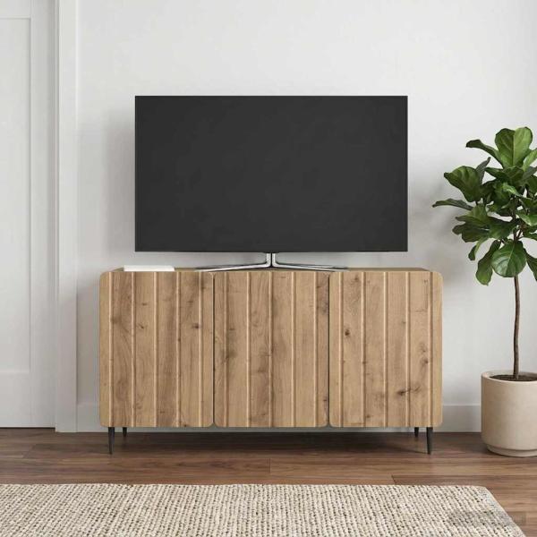 ARDEBO.de - TV-Schränk 99 x 34,5 x 52 cm Artisan-Eiche Holzwerkstoff