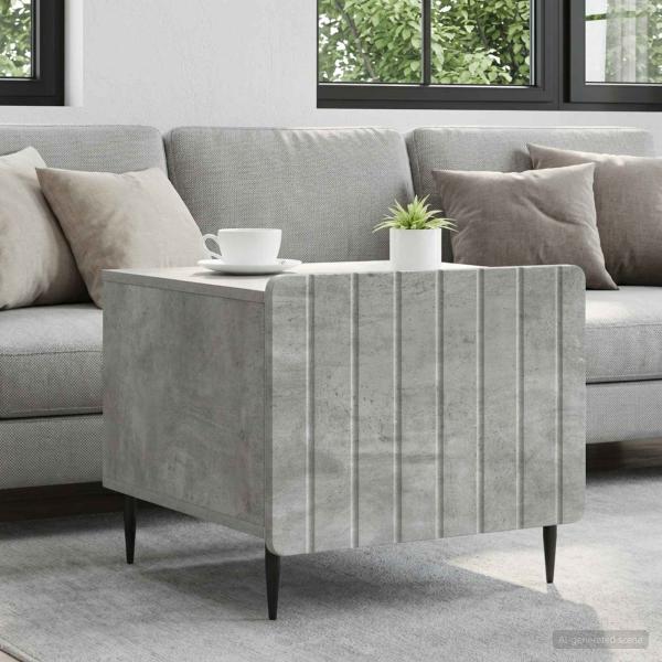 ARDEBO.de - Couchtisch Betongrau 49 x 50 x 42 cm Holzwerkstoff