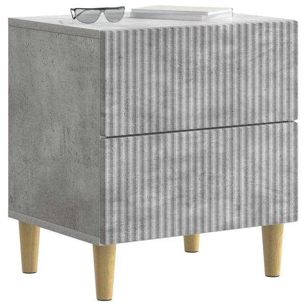 Nachttisch Betongrau 43 x 34,5 x 48 cm Holzwerkstoff