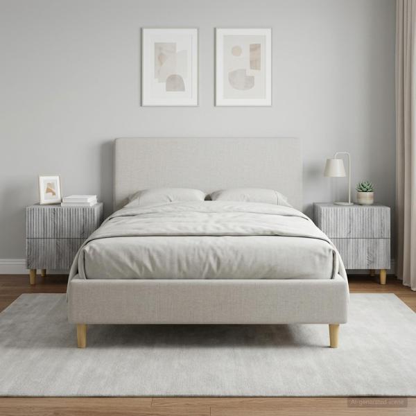 ARDEBO.de - Nachttisch 2 Stk. Sonoma-Grau 43 x 34,5 x 48 cm Holzwerkstoff