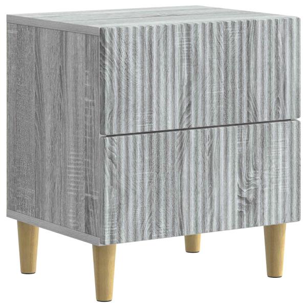 Nachttisch 2 Stk. Sonoma-Grau 43 x 34,5 x 48 cm Holzwerkstoff