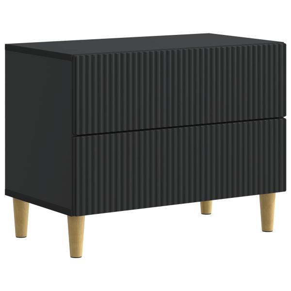 Nachttisch Schwarz 62 x 34,5 x 48 cm Holzwerkstoff