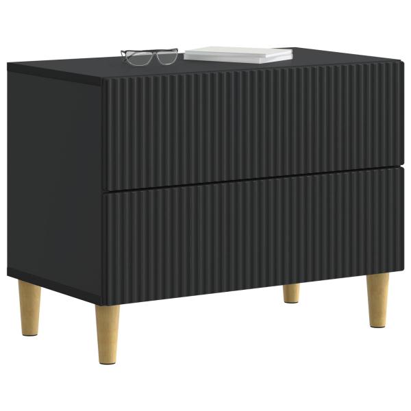 Nachttisch Schwarz 62 x 34,5 x 48 cm Holzwerkstoff
