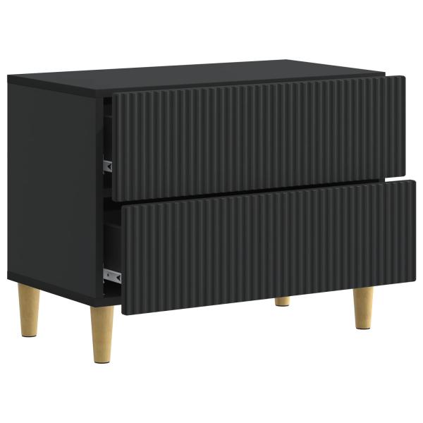 Nachttisch Schwarz 62 x 34,5 x 48 cm Holzwerkstoff