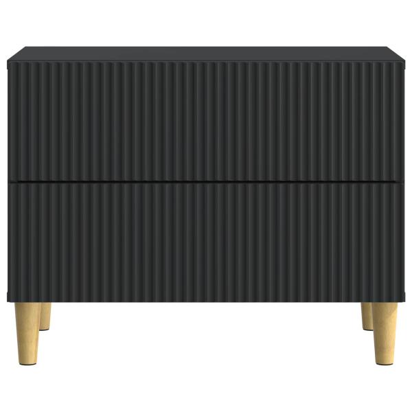 Nachttisch Schwarz 62 x 34,5 x 48 cm Holzwerkstoff