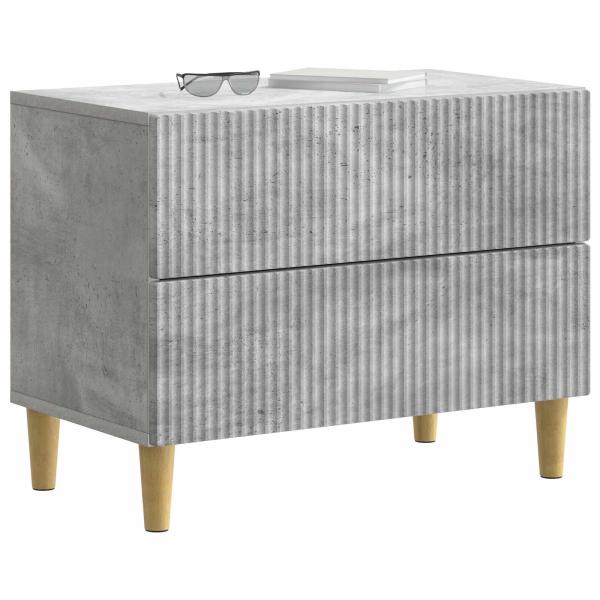 Nachttisch Betongrau 62 x 34,5 x 48 cm Holzwerkstoff