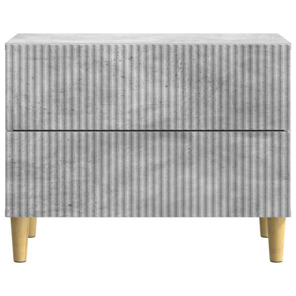 Nachttisch Betongrau 62 x 34,5 x 48 cm Holzwerkstoff