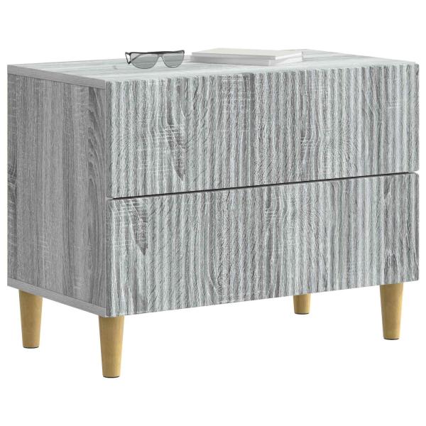 Nachttisch Graues Sonoma 62 x 34,5 x 48 cm Holzwerkstoff