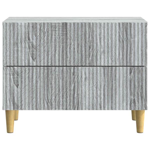 Nachttisch Graues Sonoma 62 x 34,5 x 48 cm Holzwerkstoff