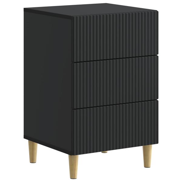 Nachttisch Schwarz 43 x 41 x 66,5 cm Holzwerkstoff