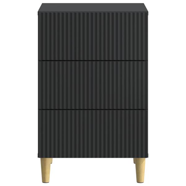 Nachttisch Schwarz 43 x 41 x 66,5 cm Holzwerkstoff