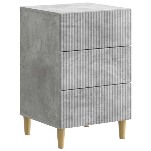 Nachttisch Betongrau 43 x 41 x 66,5 cm Holzwerkstoff