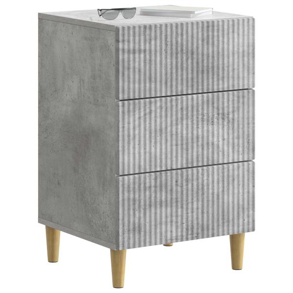 Nachttisch Betongrau 43 x 41 x 66,5 cm Holzwerkstoff